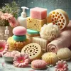 Sponges and scrubbers for face and body