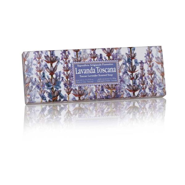 Fiorentino Seepide komplekt Lavanda Toscana lavendel 3x100g.jpg