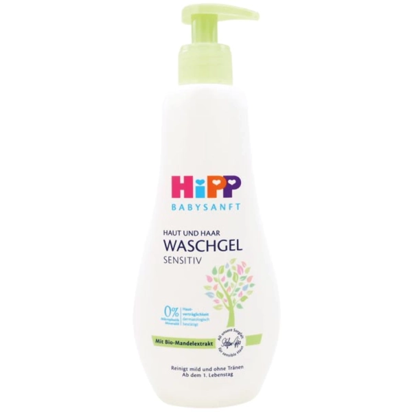 Hipp Babysanft wash gel 400ml skin and hair.webp