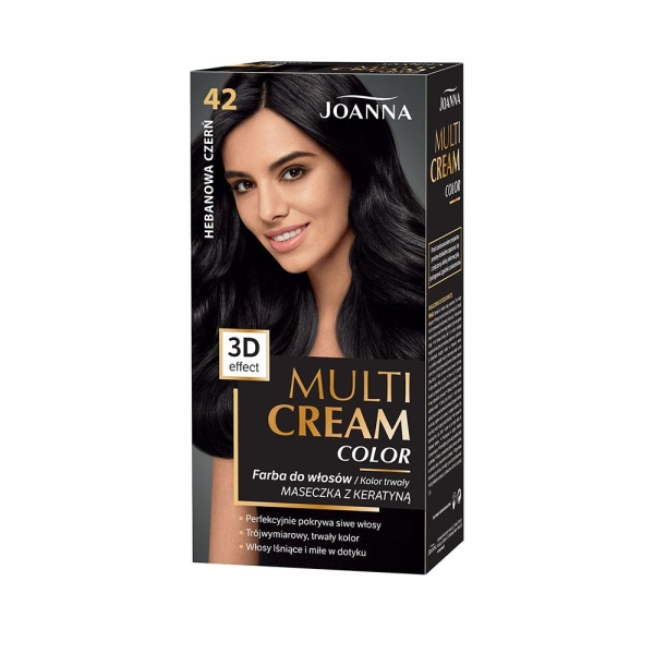 Juuksevärv Multi Cream Color 3D Effect Joanna, 42 Ebony Black 100ml.jpg