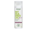 Alkmene tea tree oil shampoo anti-dandruff bottle, šampoon teepuuõliga