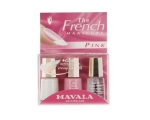 Mavala prantsuse maniküüri komplekt Roosa: valge 5 ml + Riia 5 ml + Minute Quick Finish 5 ml